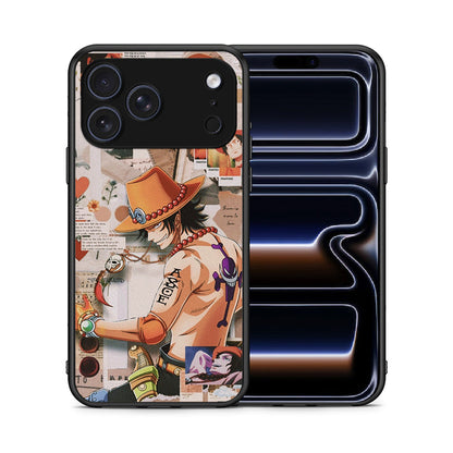 Θήκη iPhone 17 Pro Max Anime Collage από τη Smartfits με σχέδιο στο πίσω μέρος και μαύρο περίβλημα | iPhone 17 Pro Max Anime Collage case with colorful back and black bezels