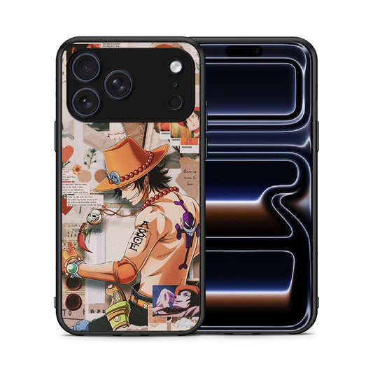 Θήκη iPhone 17 Pro Max Anime Collage από τη Smartfits με σχέδιο στο πίσω μέρος και μαύρο περίβλημα | iPhone 17 Pro Max Anime Collage case with colorful back and black bezels