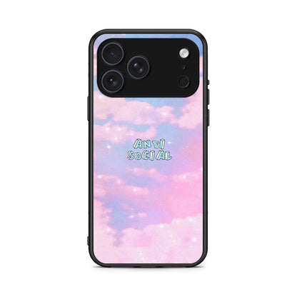 iPhone 17 Pro Max Anti Social Θήκη Αγίου Βαλεντίνου από τη Smartfits με σχέδιο στο πίσω μέρος και μαύρο περίβλημα | Smartphone case with colorful back and black bezels by Smartfits