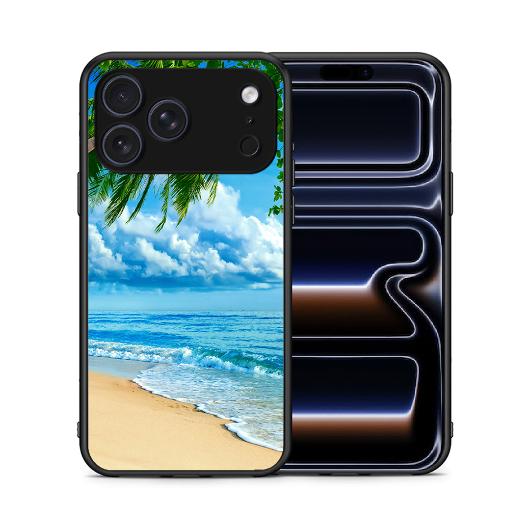 Θήκη iPhone 17 Pro Max Beautiful Beach από τη Smartfits με σχέδιο στο πίσω μέρος και μαύρο περίβλημα | iPhone 17 Pro Max Beautiful Beach case with colorful back and black bezels