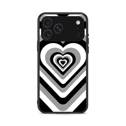 iPhone 17 Pro Max Black Hearts θήκη από τη Smartfits με σχέδιο στο πίσω μέρος και μαύρο περίβλημα | Smartphone case with colorful back and black bezels by Smartfits