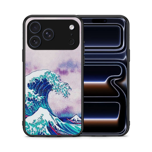 Θήκη iPhone 17 Pro Max Blue Waves από τη Smartfits με σχέδιο στο πίσω μέρος και μαύρο περίβλημα | iPhone 17 Pro Max Blue Waves case with colorful back and black bezels