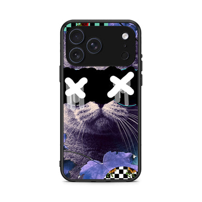 iPhone 17 Pro Max Cat Collage θήκη από τη Smartfits με σχέδιο στο πίσω μέρος και μαύρο περίβλημα | Smartphone case with colorful back and black bezels by Smartfits