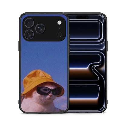 Θήκη iPhone 17 Pro Max Cat Diva από τη Smartfits με σχέδιο στο πίσω μέρος και μαύρο περίβλημα | iPhone 17 Pro Max Cat Diva case with colorful back and black bezels