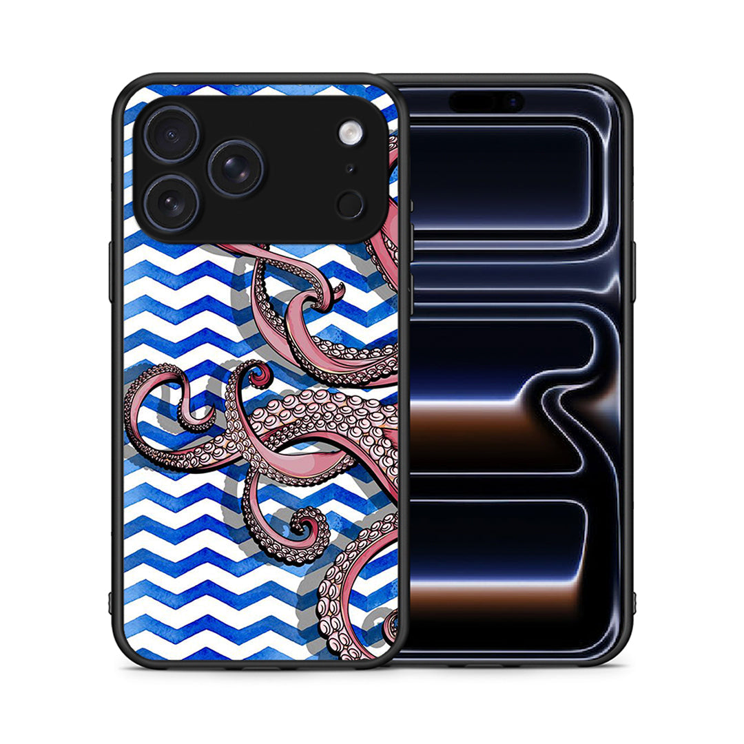 Θήκη iPhone 17 Pro Max Chevron Devilfish από τη Smartfits με σχέδιο στο πίσω μέρος και μαύρο περίβλημα | iPhone 17 Pro Max Chevron Devilfish case with colorful back and black bezels