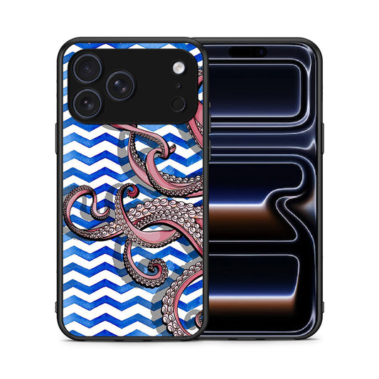 Θήκη iPhone 17 Pro Max Chevron Devilfish από τη Smartfits με σχέδιο στο πίσω μέρος και μαύρο περίβλημα | iPhone 17 Pro Max Chevron Devilfish case with colorful back and black bezels
