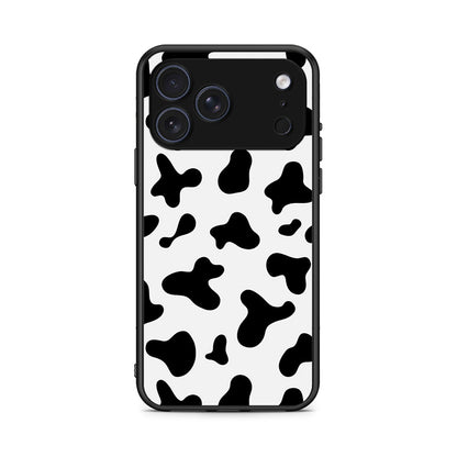 iPhone 17 Pro Max Cow Print θήκη από τη Smartfits με σχέδιο στο πίσω μέρος και μαύρο περίβλημα | Smartphone case with colorful back and black bezels by Smartfits