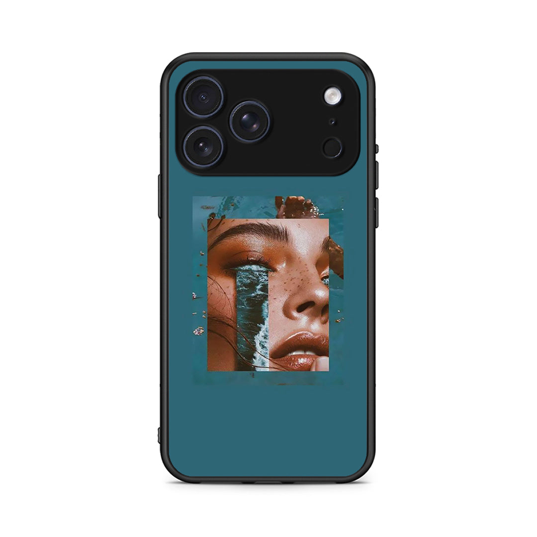 iPhone 17 Pro Max Cry An Ocean θήκη από τη Smartfits με σχέδιο στο πίσω μέρος και μαύρο περίβλημα | Smartphone case with colorful back and black bezels by Smartfits