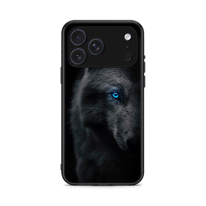 iPhone 17 Pro Max Dark Wolf θήκη από τη Smartfits με σχέδιο στο πίσω μέρος και μαύρο περίβλημα | Smartphone case with colorful back and black bezels by Smartfits