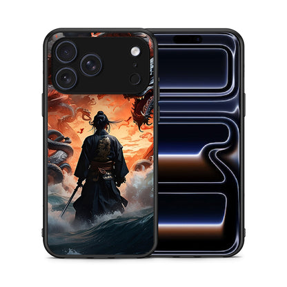 Θήκη iPhone 17 Pro Max Dragons Fight από τη Smartfits με σχέδιο στο πίσω μέρος και μαύρο περίβλημα | iPhone 17 Pro Max Dragons Fight case with colorful back and black bezels