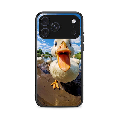 iPhone 17 Pro Max Duck Face θήκη από τη Smartfits με σχέδιο στο πίσω μέρος και μαύρο περίβλημα | Smartphone case with colorful back and black bezels by Smartfits
