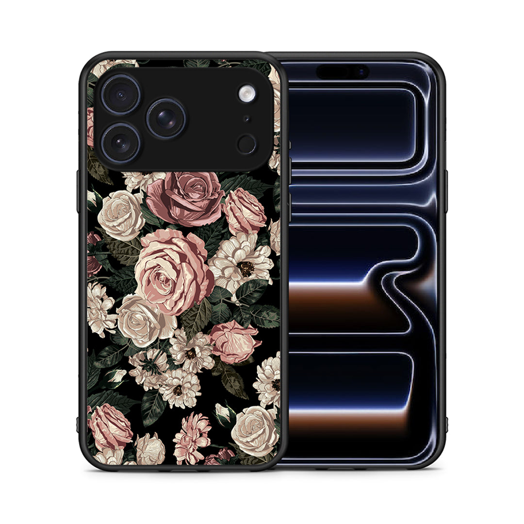 Θήκη iPhone 17 Pro Max Wild Roses Flower από τη Smartfits με σχέδιο στο πίσω μέρος και μαύρο περίβλημα | iPhone 17 Pro Max Wild Roses Flower case with colorful back and black bezels