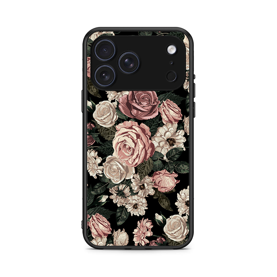 4 - iPhone 17 Pro Max Wild Roses Flower case, cover, bumper