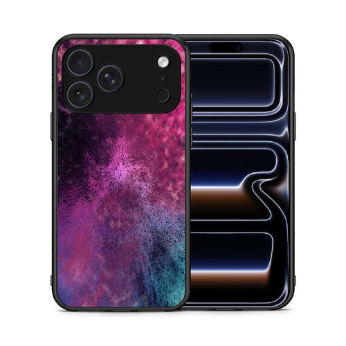 Θήκη iPhone 17 Pro Max Aurora Galaxy από τη Smartfits με σχέδιο στο πίσω μέρος και μαύρο περίβλημα | iPhone 17 Pro Max Aurora Galaxy case with colorful back and black bezels