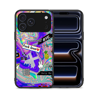 Θήκη iPhone 17 Pro Max Game Over από τη Smartfits με σχέδιο στο πίσω μέρος και μαύρο περίβλημα | iPhone 17 Pro Max Game Over case with colorful back and black bezels