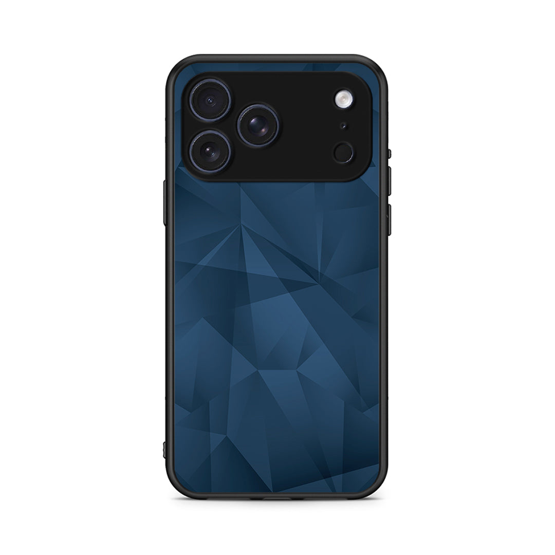 39 - iPhone 17 Pro Max Blue Abstract Geometric case, cover, bumper