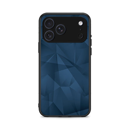 39 - iPhone 17 Pro Max Blue Abstract Geometric case, cover, bumper
