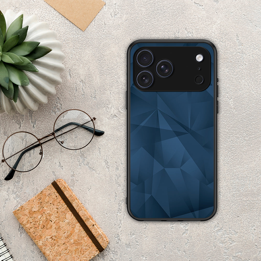 Geometric Blue Abstract - iPhone 17 Pro Max θήκη