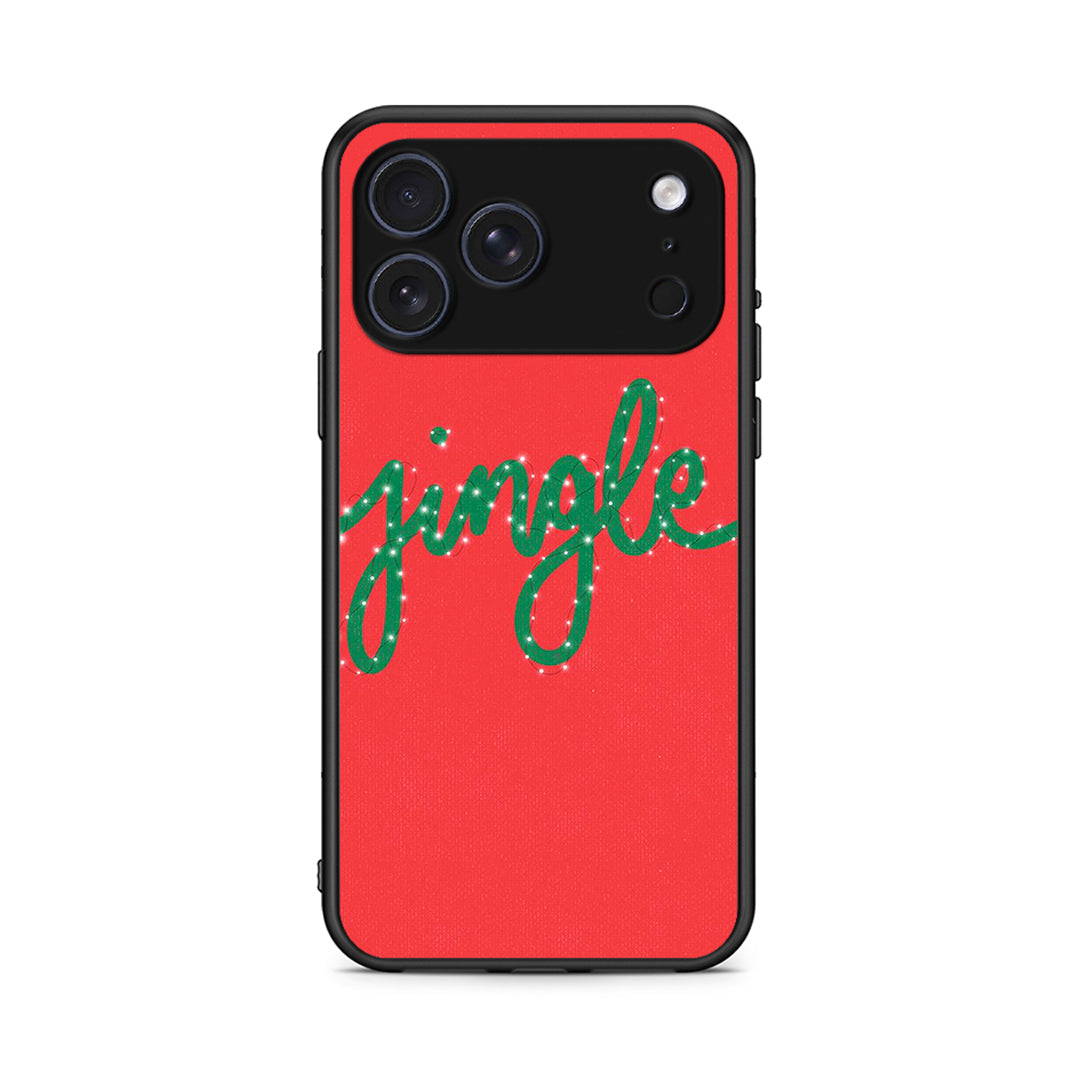 iPhone 17 Pro Max Jingle Xmas θήκη από τη Smartfits με σχέδιο στο πίσω μέρος και μαύρο περίβλημα | Smartphone case with colorful back and black bezels by Smartfits