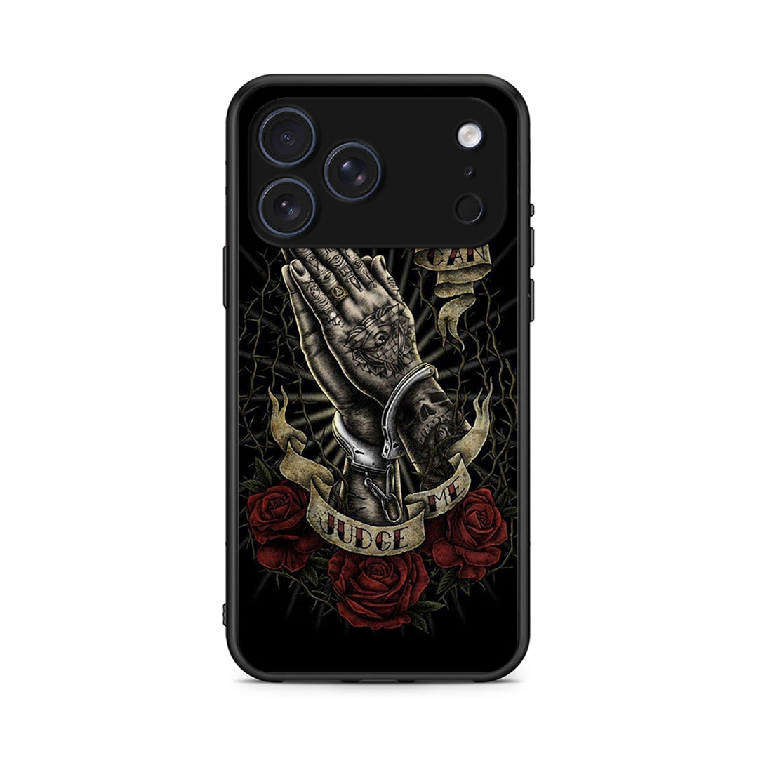 iPhone 17 Pro Max Judge By God θήκη από τη Smartfits με σχέδιο στο πίσω μέρος και μαύρο περίβλημα | Smartphone case with colorful back and black bezels by Smartfits