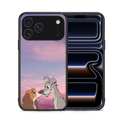 Θήκη iPhone 17 Pro Max Lady And Tramp από τη Smartfits με σχέδιο στο πίσω μέρος και μαύρο περίβλημα | iPhone 17 Pro Max Lady And Tramp case with colorful back and black bezels