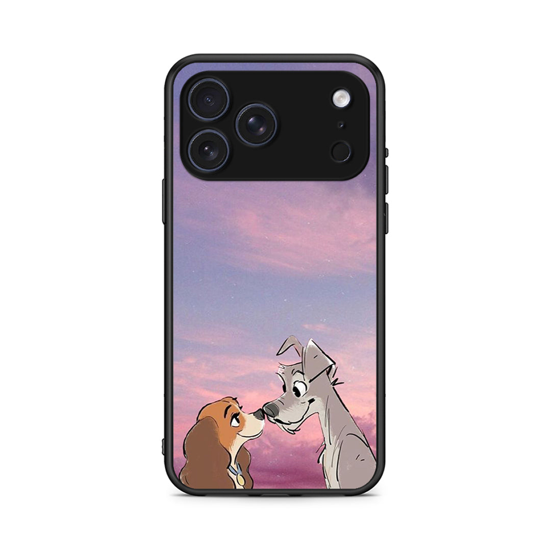 iPhone 17 Pro Max Lady And Tramp θήκη από τη Smartfits με σχέδιο στο πίσω μέρος και μαύρο περίβλημα | Smartphone case with colorful back and black bezels by Smartfits