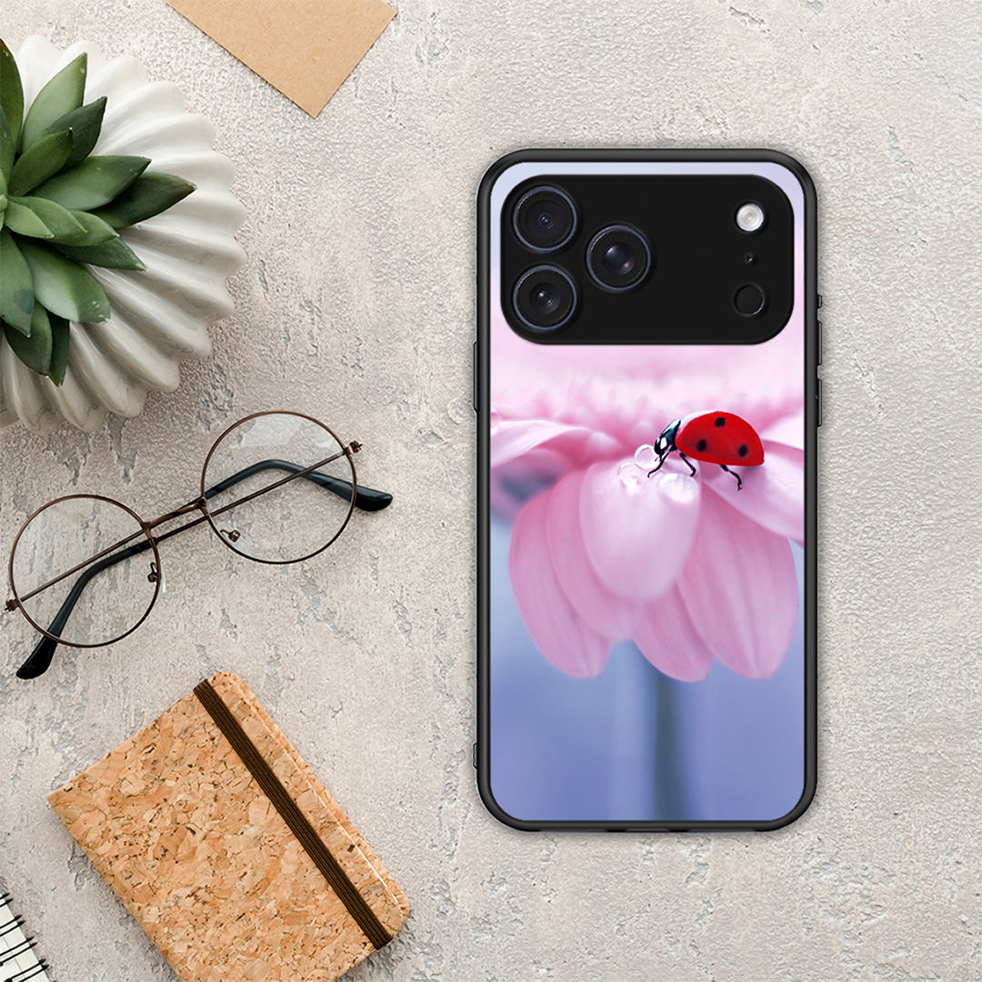 Ladybug Flower - iPhone 17 Pro Max θήκη