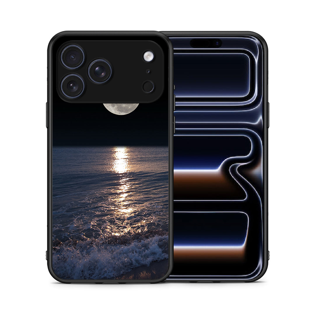 Θήκη iPhone 17 Pro Max Moon Landscape από τη Smartfits με σχέδιο στο πίσω μέρος και μαύρο περίβλημα | iPhone 17 Pro Max Moon Landscape case with colorful back and black bezels