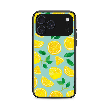 iPhone 17 Pro Max Lemons θήκη από τη Smartfits με σχέδιο στο πίσω μέρος και μαύρο περίβλημα | Smartphone case with colorful back and black bezels by Smartfits