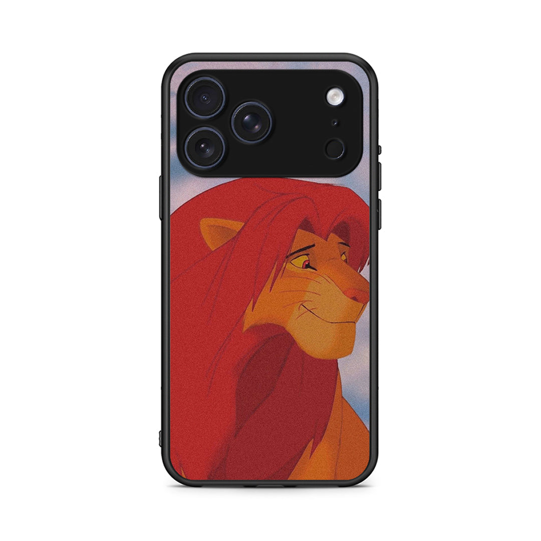 iPhone 17 Pro Max Lion Love 1 Θήκη Αγίου Βαλεντίνου από τη Smartfits με σχέδιο στο πίσω μέρος και μαύρο περίβλημα | Smartphone case with colorful back and black bezels by Smartfits