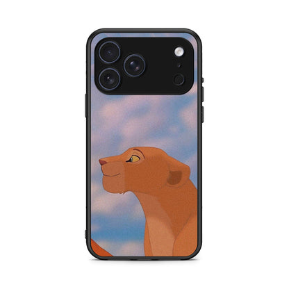 iPhone 17 Pro Max Lion Love 2 Θήκη Αγίου Βαλεντίνου από τη Smartfits με σχέδιο στο πίσω μέρος και μαύρο περίβλημα | Smartphone case with colorful back and black bezels by Smartfits