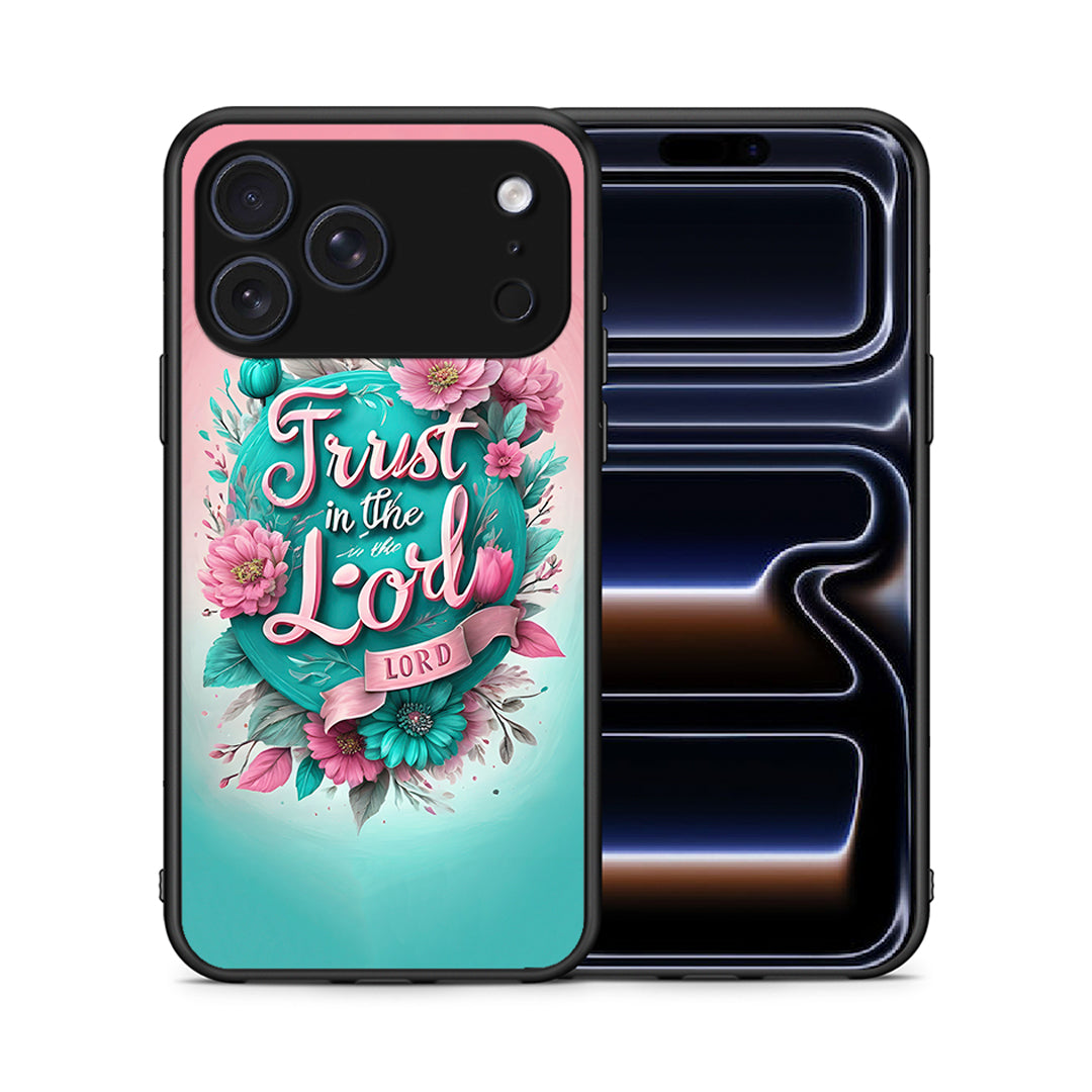 Θήκη iPhone 17 Pro Max Lord Trust από τη Smartfits με σχέδιο στο πίσω μέρος και μαύρο περίβλημα | iPhone 17 Pro Max Lord Trust case with colorful back and black bezels