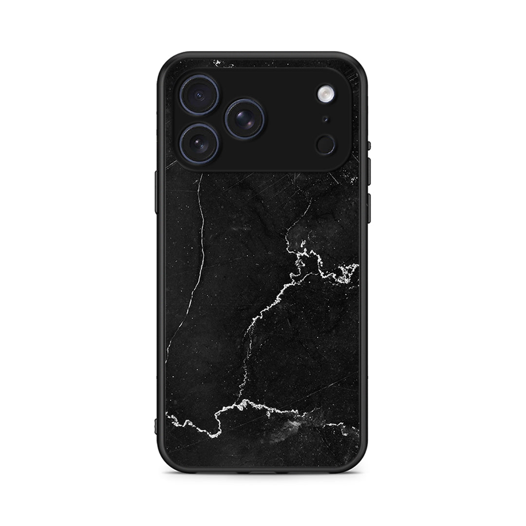 iPhone 17 Pro Max Marble Black θήκη από τη Smartfits με σχέδιο στο πίσω μέρος και μαύρο περίβλημα | Smartphone case with colorful back and black bezels by Smartfits