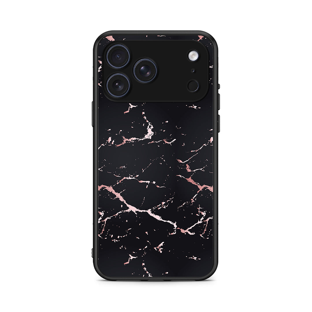 4 - iPhone 17 Pro Max Black Rosegold Marble case, cover, bumper