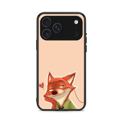 iPhone 17 Pro Max Nick Wilde And Judy Hopps Love 1 θήκη από τη Smartfits με σχέδιο στο πίσω μέρος και μαύρο περίβλημα | Smartphone case with colorful back and black bezels by Smartfits