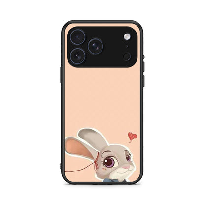 iPhone 17 Pro Max Nick Wilde And Judy Hopps Love 2 θήκη από τη Smartfits με σχέδιο στο πίσω μέρος και μαύρο περίβλημα | Smartphone case with colorful back and black bezels by Smartfits