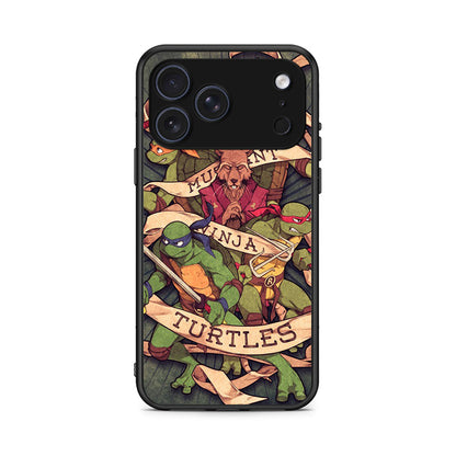 iPhone 17 Pro Max Ninja Turtles θήκη από τη Smartfits με σχέδιο στο πίσω μέρος και μαύρο περίβλημα | Smartphone case with colorful back and black bezels by Smartfits