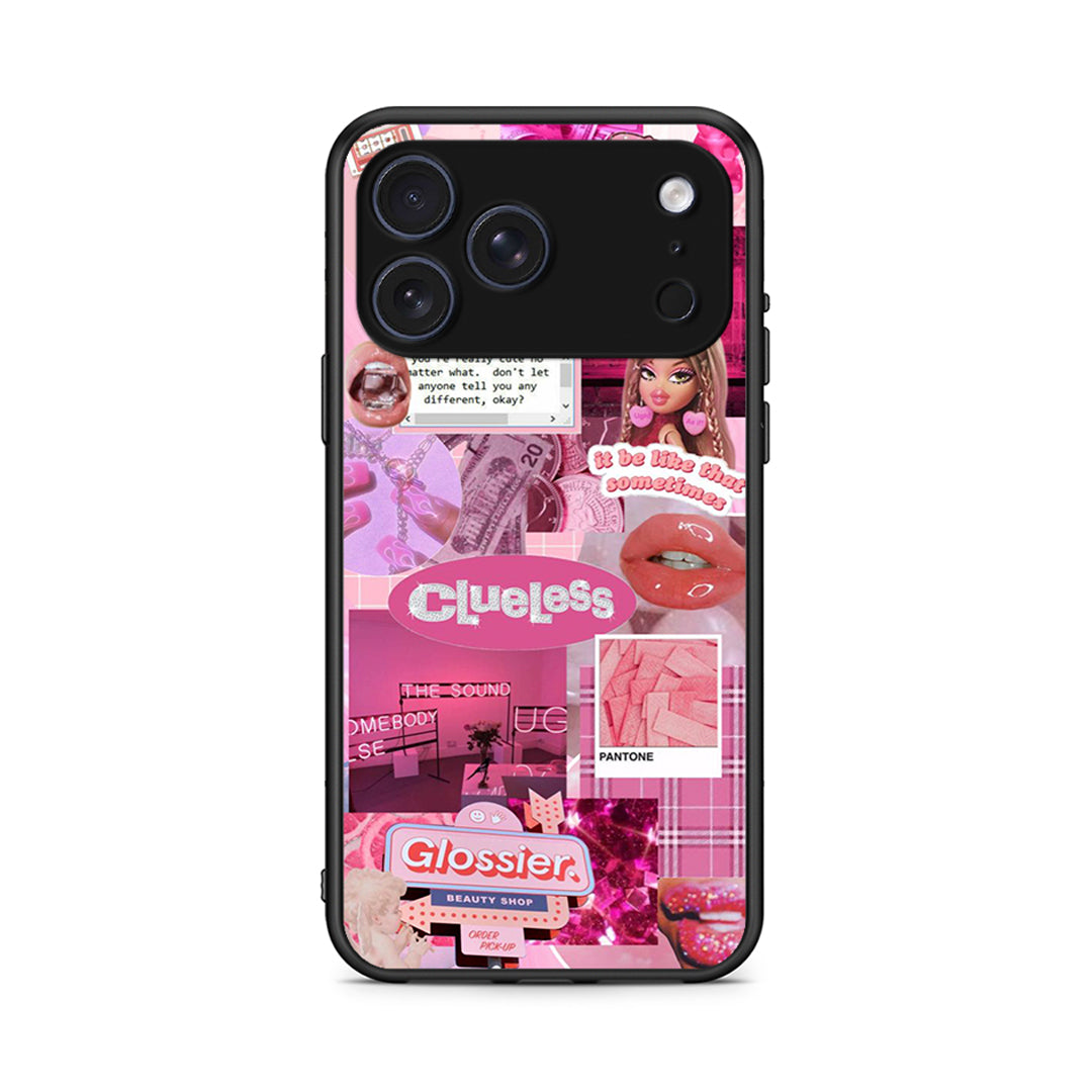 iPhone 17 Pro Max Pink Love Θήκη Αγίου Βαλεντίνου από τη Smartfits με σχέδιο στο πίσω μέρος και μαύρο περίβλημα | Smartphone case with colorful back and black bezels by Smartfits