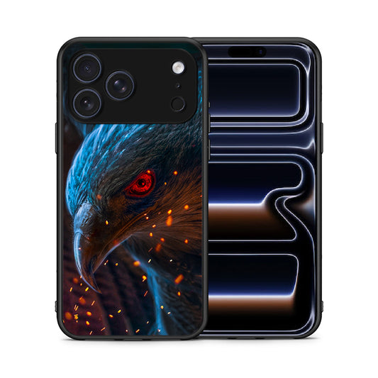 Θήκη iPhone 17 Pro Max Eagle PopArt από τη Smartfits με σχέδιο στο πίσω μέρος και μαύρο περίβλημα | iPhone 17 Pro Max Eagle PopArt case with colorful back and black bezels