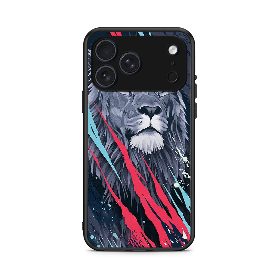 4 - iPhone 17 Pro Max Lion Designer PopArt case, cover, bumper