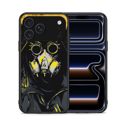 Θήκη iPhone 17 Pro Max Mask PopArt από τη Smartfits με σχέδιο στο πίσω μέρος και μαύρο περίβλημα | iPhone 17 Pro Max Mask PopArt case with colorful back and black bezels