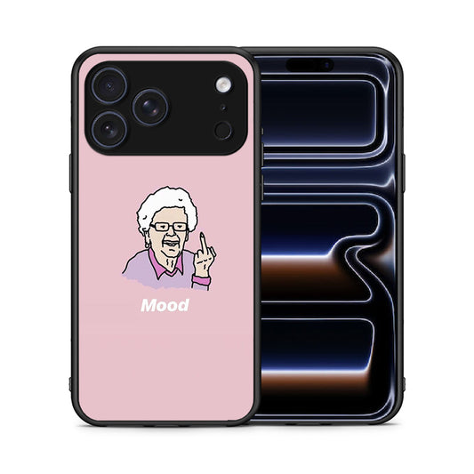 Θήκη iPhone 17 Pro Max Mood PopArt από τη Smartfits με σχέδιο στο πίσω μέρος και μαύρο περίβλημα | iPhone 17 Pro Max Mood PopArt case with colorful back and black bezels