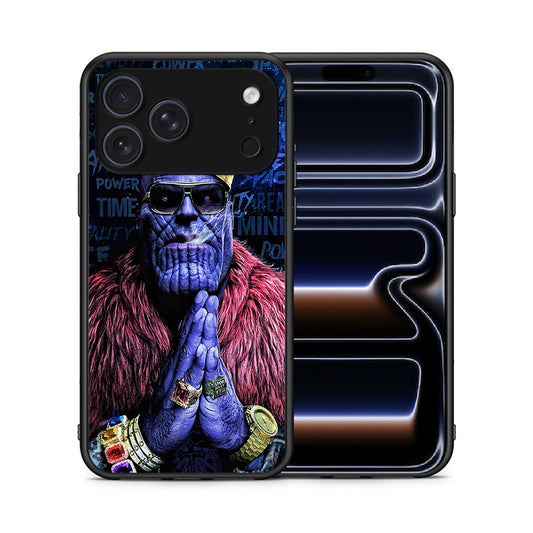 Θήκη iPhone 17 Pro Max Thanos PopArt από τη Smartfits με σχέδιο στο πίσω μέρος και μαύρο περίβλημα | iPhone 17 Pro Max Thanos PopArt case with colorful back and black bezels