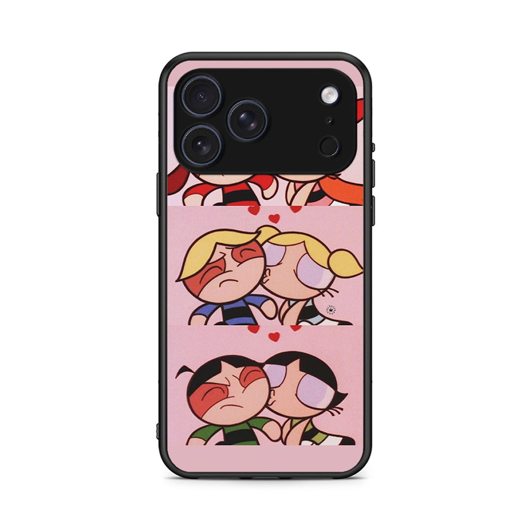 iPhone 17 Pro Max Puff Love Θήκη Αγίου Βαλεντίνου από τη Smartfits με σχέδιο στο πίσω μέρος και μαύρο περίβλημα | Smartphone case with colorful back and black bezels by Smartfits