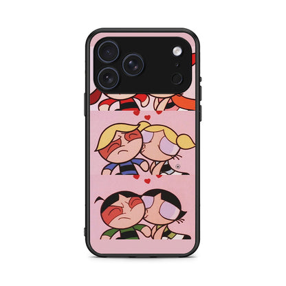 iPhone 17 Pro Max Puff Love Θήκη Αγίου Βαλεντίνου από τη Smartfits με σχέδιο στο πίσω μέρος και μαύρο περίβλημα | Smartphone case with colorful back and black bezels by Smartfits