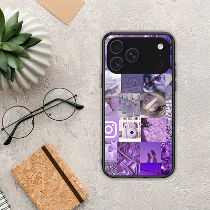 Purple Aesthetic Collage - iPhone 17 Pro Max θήκη