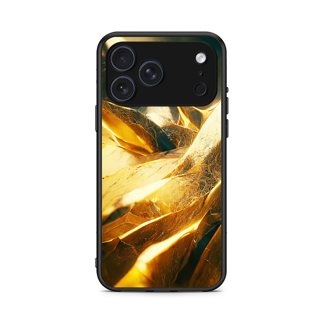 iPhone 17 Pro Max Real Gold θήκη από τη Smartfits με σχέδιο στο πίσω μέρος και μαύρο περίβλημα | Smartphone case with colorful back and black bezels by Smartfits