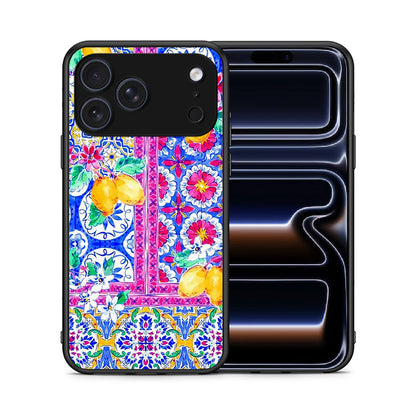 Θήκη iPhone 17 Pro Max Retro Spring από τη Smartfits με σχέδιο στο πίσω μέρος και μαύρο περίβλημα | iPhone 17 Pro Max Retro Spring case with colorful back and black bezels
