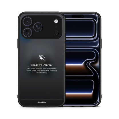 Θήκη iPhone 17 Pro Max Sensitive Content από τη Smartfits με σχέδιο στο πίσω μέρος και μαύρο περίβλημα | iPhone 17 Pro Max Sensitive Content case with colorful back and black bezels