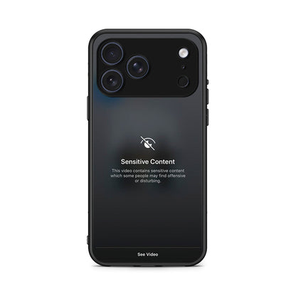 iPhone 17 Pro Max Sensitive Content θήκη από τη Smartfits με σχέδιο στο πίσω μέρος και μαύρο περίβλημα | Smartphone case with colorful back and black bezels by Smartfits